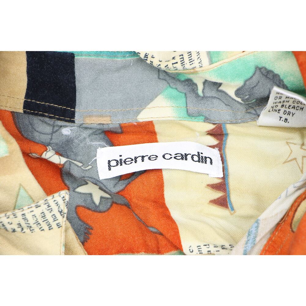 Pierre Cardin French LE REVEIL OUI SONNE Music Arts Rayon Camp Shirt Large - Picture 3 of 3